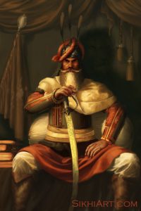 Hari Singh Nalwa, General of Maharaja Ranjit Singh's army, Sikh, Punjab, Art, Paintings, Work in Progress