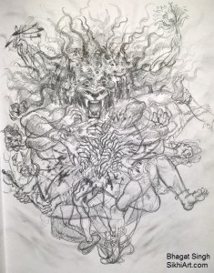 Narasimha, Narasingh, narayan, thousand eyes, forms, formless, man-lion god, Vishnu