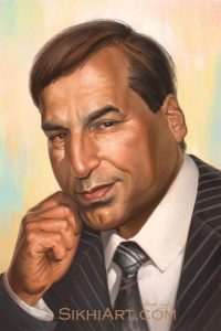 Sunny Father, Portrait, Bhagat Singh, Sikh Paintings, Sikhi Art