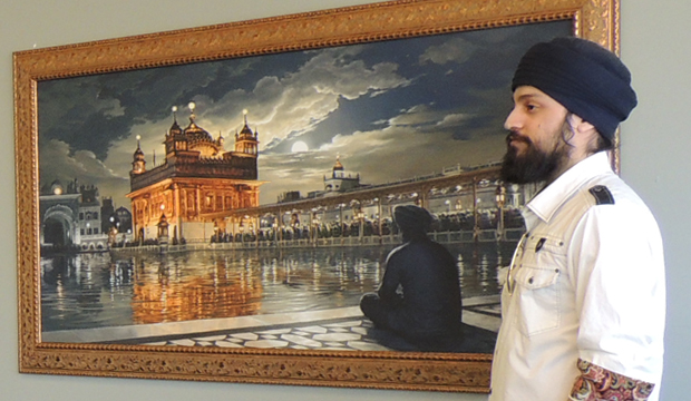 Bhagat Singh, Sikh Artist, Golden Temple Painting, Golden Temple in Moonlight, Harmandir Sahib Art, Harimandir, Hari Mandir, Meditation, Naam Simran, Moon, Baba Attal Rai, Gurudwara, Boonga, Bhagat Singh, Painting, Amritsar, Punjab Art, Sikhi Art, Golden Temple Canvas, Golden Temple Art, Golden Temple Framed Print, Golden Temple of Punjab