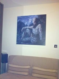 Guru Gobind Singh - Machhiwara - Sikh Painting Malwa Punjab Art - Bhagat Singh - Canvas Print of Rav Sohi