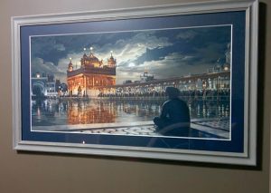 Golden Temple at night, Silver Frame, harimandir Sahib, Darbar Sahib, Bhagat Singh, Sikhi Art of Punjab, Amritsar,