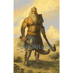 Patialvi Baba, Pataiala, Punjab, Punjabi Warrior, Nihang, Warrior, Sikh warrior, , Khalsa, Sikh Art
