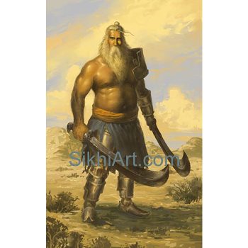 Patialvi Baba, Pataiala, Punjab, Punjabi Warrior, Nihang, Warrior, Sikh warrior, , Khalsa, Sikh Art