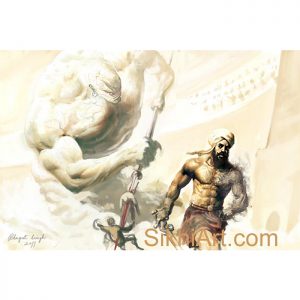 Prince of Patiala and the Jinn, Punjabi Warrior, Warrior, Sikh warrior, Turban, Dastaar, Khalsa, Sikh Art
