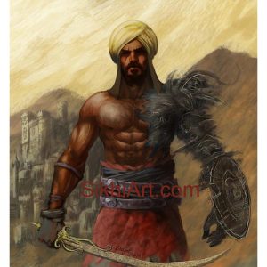Prince of Patiala, Punjabi Warrior, Warrior, Sikh warrior, Turban, Dastaar, Khalsa, Sikh Art