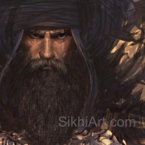 Akali Warrior Monk, Nihang, Warrior, Sikh Awarrior, Turban, Dastaar Boonga, Khalsa, Sikh Art