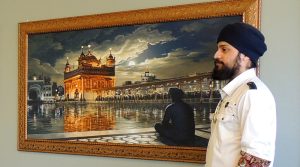 Bhagat Singh, Sikh Artist, Golden Temple Painting, Golden Temple in Moonlight, Harmandir Sahib Art, Harimandir, Hari Mandir, Meditation, Naam Simran, Moon, Baba Attal Rai, Gurudwara, Boonga, Bhagat Singh, Painting, Amritsar, Punjab Art, Sikhi Art, Golden Temple Canvas, Golden Temple Art, Golden Temple Framed Print, Golden Temple of Punjab