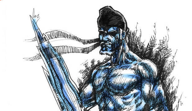 Zora Singh, Ice Form, Sikh Superheroes, Sikh Warriors,Bhagat Singh, Sikhi Art, Punjabi Paintings,