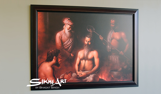 Guru Arjun Dev ji, Guru Arjan, Martyrdom, Tatti Tavi te Samadhi, Sikh painting, Punjab Art, Bhagat Singh, Sikhi Art, Sikhism, Art of Sikh Gurus, Sikh Wall Art, Sikh Pictures, Sikh Photos, Sikh Guru Wallpaper, Sikhism gallery, Sikh Canvas,Sikh Heritage month, Sikh museum, Sikh exhibition, Sikh Painter, Online Sikh Guru Canvas Images, Art inspired by Gurbani Shabad Kirtan, Sikh Religion Pictures, Sikh Guru Paintings, Sikh Beard, Sikh Artist, Sikh Shop, Art of Sikh Empire