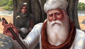 Guru Amardas ji, Langar, Seva, Simran, Mata Mansa Devi, Art of Sikhism by Bhagat Singh Bedi