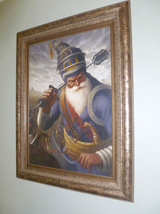 Akali Phula Singh ji, Nihang General of Punjab, Bhagat Singh Bedi Artist, Sikhi Art, Collection of Pav Athwal