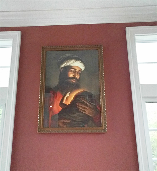 Pita Mehta Kalu ji, Father of Guru Nanak Dev ji - First Guru of the Sikhs, Sikh Painting by Bhagat Singh - Sikhi Art, Collection of Gunvir Baveja