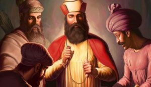 Featured Post Prints of Guru Nanak Dev ji, Bhai Lalo ji, Sikh Guru Canvas, Sikh Art Tradition of Punjab, Bhagat Singh Bedi