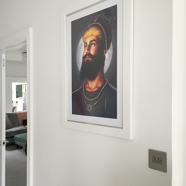 Guru Gobind Singh ji - Dashmesh Pita - Father of Khalsa - History of Sikhism - Sikh Gurus Paintings by Bhagat Singh - Collection of A. K. Dulai