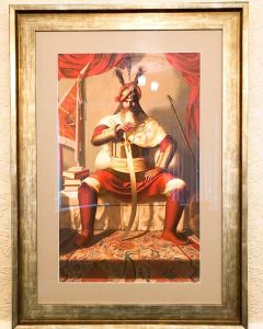 Hari Singh ji Nalwa Painting - Framed Print - Sikh Art by Artist Bhagat Singh Bedi - Collection of Pav Sidhu